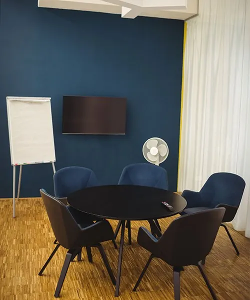 Navil office meeting room in East Tambaram, Chennai